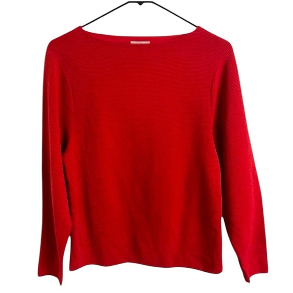 Lafayette 148 Red Sweater - Picture 1 of 3